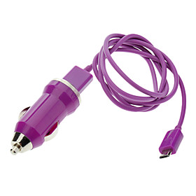 Purple Micro USB Cable Charger for Samsung ,HTC Mobile and Others (Assorted Colors)
