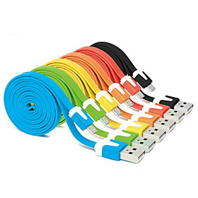 Micro USB Noodles Flat Sync USB Data Cable 1m for Samsung Galaxy Note 4/S4/S3/S2 Huawei HTC Sony LG and Other Android Phone Micro USB Noodles Flat Sync USB Data Cable 1m for Samsung Galaxy Note 4/S4/S3/S2 Huawei HTC Sony LG and Other Android Phone
