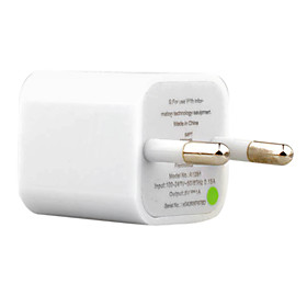 Universal Standard EU Plug 5V/1A Green Point USB AC Charger Adapter for iPhone 4/4S,iPhone 5/5S