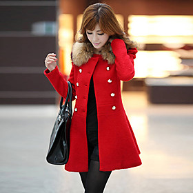 Women's Fashion Winter Blends Long Winter Outerwear
