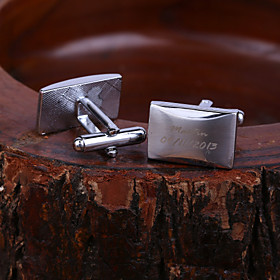 Personalized Gift Rectangle Engraved Cufflinks