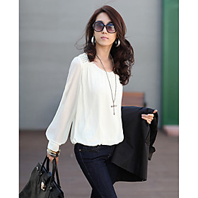Rivet Puff Sleeve Blouse Donna