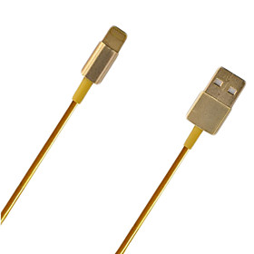 Gold USB Data Sync Cable USB Charger Cable For iPhone 6 iPhone 6 Plus iPhone 5 5S 5C Support iOS 7