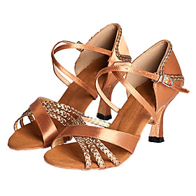 Latin/Salsa Customize Women's Satin Dance Shoes Ballroom Sandals Latin/Salsa Customize Women's Satin Dance Shoes Ballroom Sandals