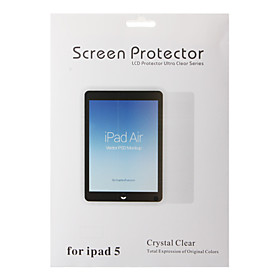 Professional High Transparency LCD Crystal Clear Screen Protector with Cleaning Cloth for iPad Air