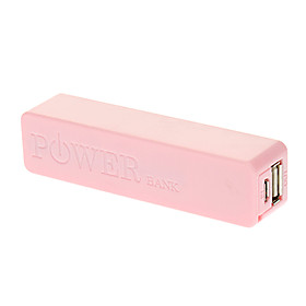 Popular 2600mAh Mobile External Power Charger for iPhone/Samsung/Cell Phones and Digital Devices (Pink)