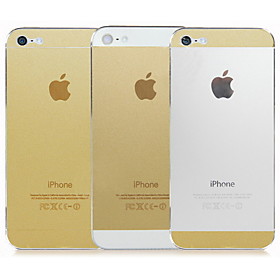 Oro Rilegato anteriore e posteriore Screen Protector con panno di pulizia per iPhone 5/5S
