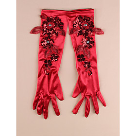 Elbow Length Fingertips Glove Satin Bridal Gloves Party/ Evening Gloves Spring Fall Winter Elbow Length Fingertips Glove Satin Bridal Gloves Party/ Evening Gloves Spring Fall Winter