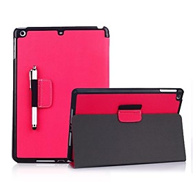 Full Body Leather Case with Penholder Stand Cover for iPad Air (1Pcs Black Stylus Free)