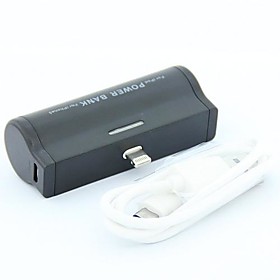 Portable 3000mAh Backup Power Bank Charger External Battery Backup for iPhone 5 5s 5c iPad mini