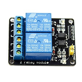 2 Channel 5v High Level Trigger Relay Module For (for Arduino) (works With Official (for Arduino) Boards)