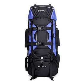 Exterieur en nylon noir bleu 80L grand espace