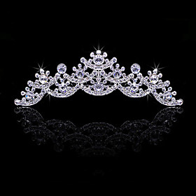 rhinestone splash bryllup tiara