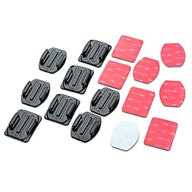 Adhesive Mounts Flat Adhesive Pads Curved Adhesive Pads For Action Camera Gopro 5/4/3/3/2/1 Universal Auto Military Snowmobiling