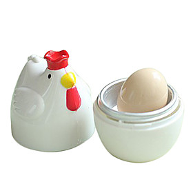 Chicken Shape White Practical Chicken Microwave Egg Cooker Poacher Boiler Boil Steamer Home Kitchen Tools