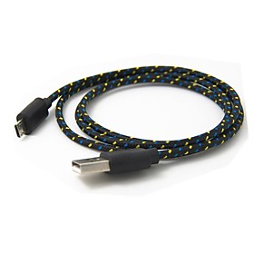 Details about 1m Braided Fabric Micro USB 2.0 Data Charger Cable For Samsung Galaxy Note2 S3/S4 Black Details about 1m Braided Fabric Micro USB 2.0 Data Charger Cable For Samsung Galaxy Note2 S3/S4 Black