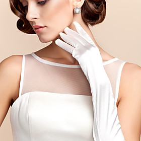 Opera Length Fingertips Glove Satin Bridal Gloves Party/ Evening Gloves Spring Fall Winter Opera Length Fingertips Glove Satin Bridal Gloves Party/ Evening Gloves Spring Fall Winter