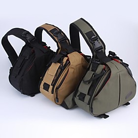 CADEN Camera Bag One Shoulder Triangle Nylon Bag for All DSLR Cameras as Canon Nikon Sony
