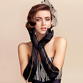 Opera Length Fingertips Glove Satin Party/ Evening Gloves Spring Fall Winter Opera Length Fingertips Glove Satin Party/ Evening Gloves Spring Fall Winter