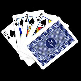 Personalisierte Geschenk Blue Check Pattern-Spielkarte fur Poker