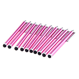 10 Pieces Packed Clip on Rose Stylus Touch Screen Pen for iPad and Others