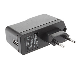 B-348 USA Standard AC/DC USB Adapter for Tablet (5V, 2000mA, Black)
