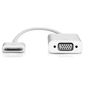 30 Pin Dock to VGA Cable Adapter Converter for iPhone and iPod