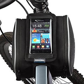 Bike Frame Bag Cell Phone Bag 5.5 Inch Dust Proof Touch Screen Cycling For Samsung Galaxy S4 Iphone 8 / 7 / 6s / 6 Iphone 5/5s Iphone X
