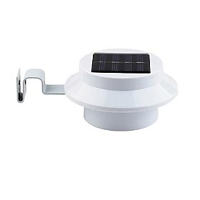 Waterproof Rechargeable 3 Led Solar Gutter Safety Light Solar Garden Lamp