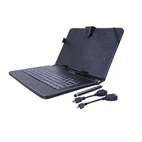 Universal Keyboard Case with 2 OTG Cable and Stylus Pen for 10 inch PC Tablet