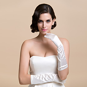 Elbow Length Fingertips Glove Satin Bridal Gloves Party/ Evening Gloves Spring Fall Winter Elbow Length Fingertips Glove Satin Bridal Gloves Party/ Evening Gloves Spring Fall Winter