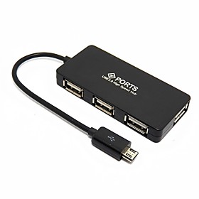 4 Port USB Micro USB OTG Adapter HUB for Samsung Galaxy Note 2 3 Tab 3 10.1 4 Port USB Micro USB OTG Adapter HUB for Samsung Galaxy Note 2 3 Tab 3 10.1