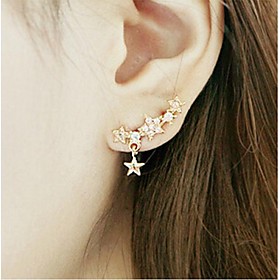 Earring Star Stud Earrings Jewelry Women Wedding / Party / Daily / Casual Gold Plated