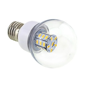 4W E26/E27 LED Globe Bulbs G60 27 SMD 5730 500 lm Warm White DC 12 / AC 12 / AC 24 / DC 24 V 4W E26/E27 LED Globe Bulbs G60 27 SMD 5730 500 lm Warm White DC 12 / AC 12 / AC 24 / DC 24 V