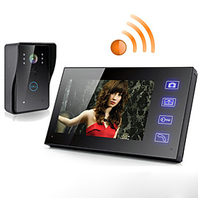 Wireless 7 Inches Lcd Touch Screen Phone Intercom Video Door Doorbell Home Security Camera Monitor