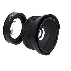 58MM 0.35X High Definition Fisheye Wide Angle Macro Lens for Nikon Cannon Sony 18-55MM