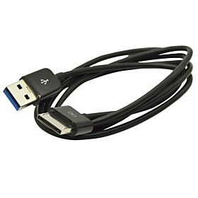 36Pin USB Data Sync Charger Cable for Asus TF600T TF810C TF701T (Black)