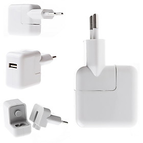 USB AC Mains Charger EU Adapter for iPad