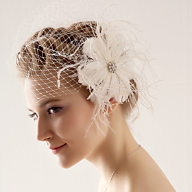 One Tier Wedding/Special Occasion Blusher Veil(More Colors)