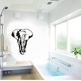 Createforlife Africa Elefante Black Vinyl Wall Sticker Kids Art Camera dei bambini Adesivo