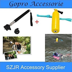 Gopro Accessories 2 in 1 Floating Grip Handheld Stick Monopod with Mount Adapter For GoPro Hero 1 2 3 3 Cameras