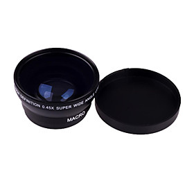 0.45 X 49mm Wide Angle Macro Lens for Sony Nikon Canon Fujifilm Samsung Pentax Panasonic Leica Olympus Sigma 49mm Thread Lens