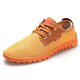 elastic band round toe flat heel men's sneakers