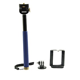 Universal Stainless Steel Handheld Monopod with Tripod for Cellphone / Digital Camera/Gopro Hero 3/3/2 (Assorted Colors)