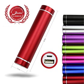 Elivebuy 2600mah Portable Charger Power Bank for Iphone6 Iphone6 plus and Other Mobile Devices (Assorted Colors)