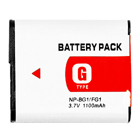 1100mAh Digital Camera Battery NP-BG1 for Sony DSC-W30 DSC-W30L DSC-W30W DSC-W35