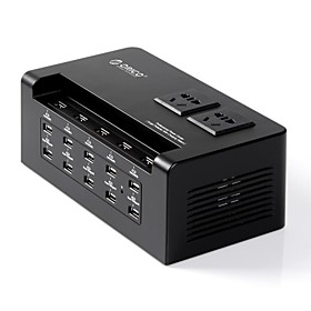 ORICO PPC-2A15U-BK 15 Ports 5V2.4A10/5V1A5/AC2 Intelligent High Power USB Desktop Charger for Cellphone and Tablet
