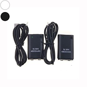 2 X USB Charger Cable Battery Pack For XBOX 360 Wireless Controller 2 X USB Charger Cable Battery Pack For XBOX 360 Wireless Controller