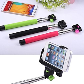 Extendable Handheld Selfie Stick Monopod For Iphone Samsung HTC Phone Camera Random Color