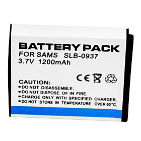 1200mAh Digital Camera Battery SLB-0937 for Samsung NV4 NV33 L730 L830 i8